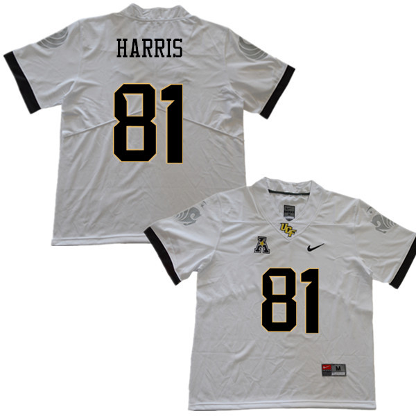 Men #81 Alex Harris UCF Knights College Football Jerseys Sale-White